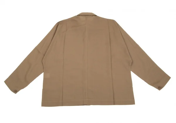 イッセイミヤケ アイム メンISSEY MIYAKE IM MEN フライフロントドルマンシャツ 茶3 K-95858_011