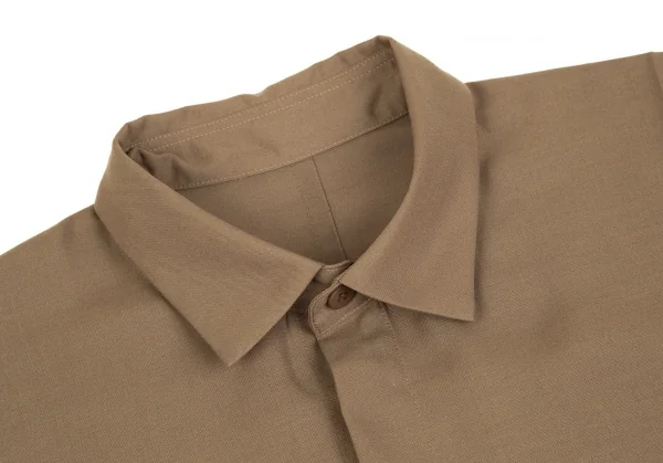 イッセイミヤケ アイム メンISSEY MIYAKE IM MEN フライフロントドルマンシャツ 茶3 K-95858_003
