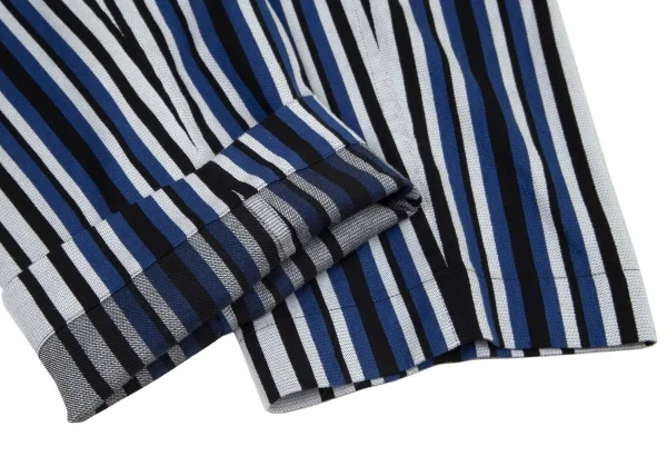 エイポック エイブル イッセイ ミヤケA-POC ABLE ISSEY MIYAKE TYPE-C ストライププリーツデザインパンツ グレー青1 K-95864_010