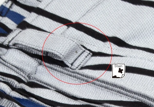 エイポック エイブル イッセイ ミヤケA-POC ABLE ISSEY MIYAKE TYPE-C ストライププリーツデザインパンツ グレー青1 K-95864_003