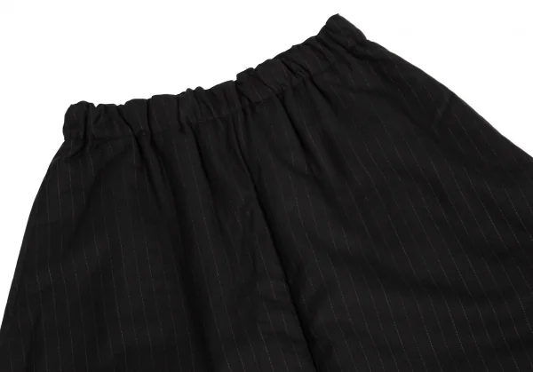コムデギャルソンCOMME des GARCONS ウール中綿ストライプサルエルパンツ 黒XS K-95897_003