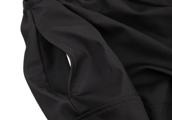 コムデギャルソンCOMME des GARCONS ウールシルクドーナッツパンツ 黒XS K-95899_004