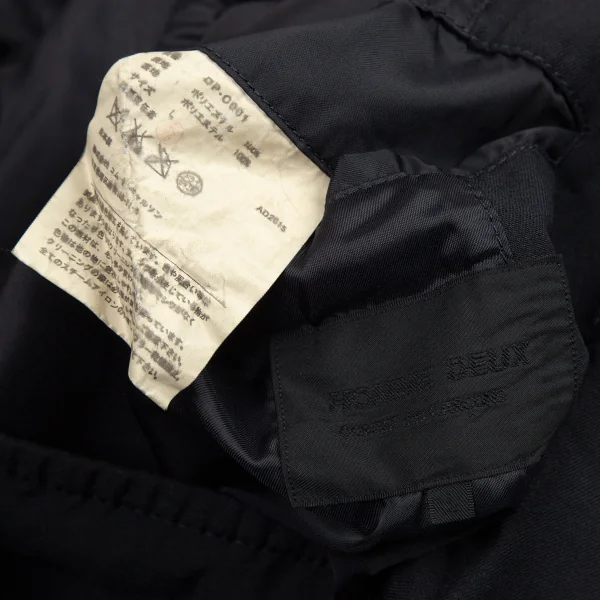 コムデギャルソン オムドゥCOMME des GARCONS HOMME DEUX エステルステンカラーコート 濃紺L K-95902_020