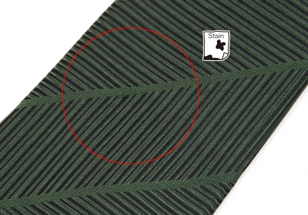 コムデギャルソン オムドゥCOMME des GARCONS HOMME DEUX シルクバイアスラインジャガードネクタイ 緑 K-95909_005