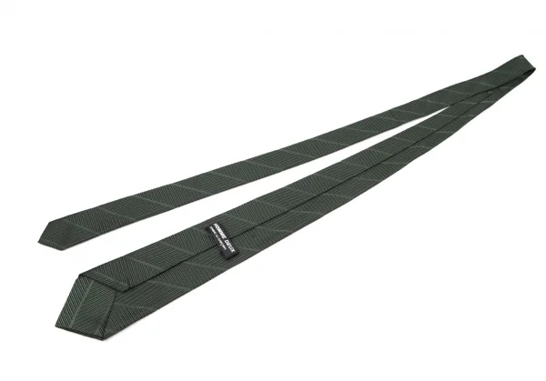 コムデギャルソン オムドゥCOMME des GARCONS HOMME DEUX シルクバイアスラインジャガードネクタイ 緑 K-95909_007