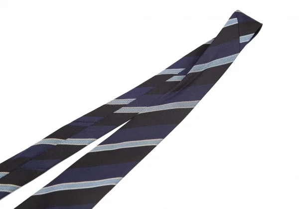 ジュンヤワタナベマン コムデギャルソンJUNYA WATANABE MAN COMME des GARCONS シルクレジメンタルストライプネクタイ 紺黒 K-95913_003