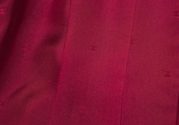 シャネルCHANEL ファンシーツイードノーカラーフレアロングジャケット 赤紫34 K-95943_012