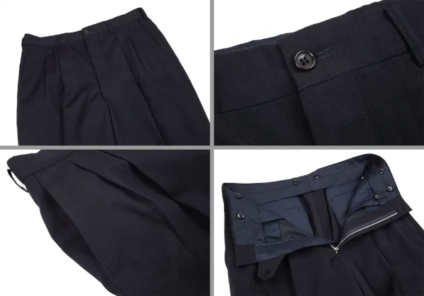 コムデギャルソン オムCOMME des GARCONS HOMME ウールギャバジグザグジャガード切替セットアップスーツ 紺M K-95958_012