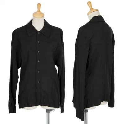 トリココムデギャルソンtricot COMME des GARCONS シャドーボーダー切替デザインシャツ 黒