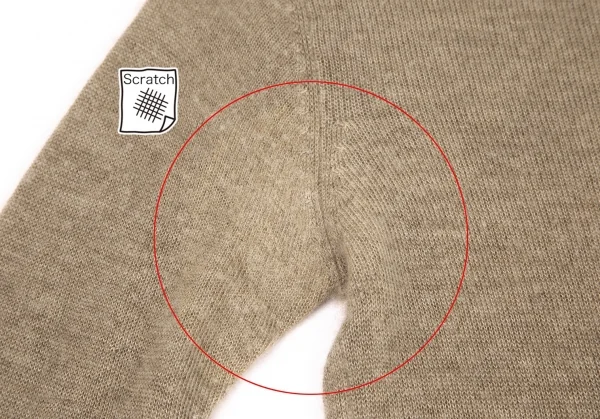 コムデギャルソン ノアールCOMME des GARCONS NOIR カシミヤ起毛ハイネックニット ベージュM位 K-95990_004