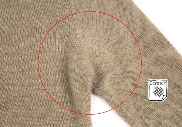 コムデギャルソン ノアールCOMME des GARCONS NOIR カシミヤ起毛ハイネックニット ベージュM位 K-95990_005