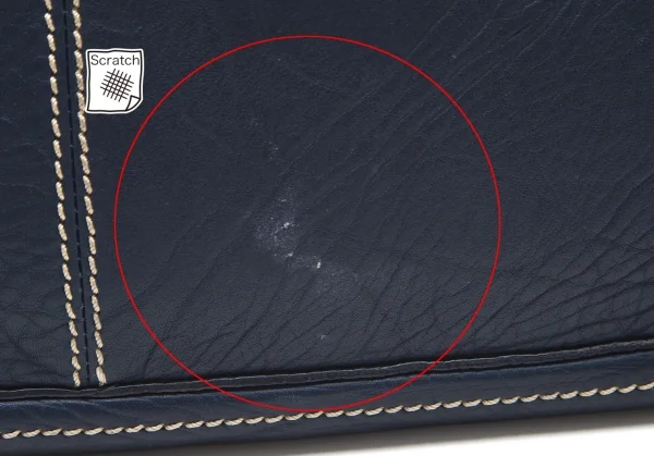 セリーヌCELINE CUS0/37 レザーブギーバッグ 青 K-96000_010