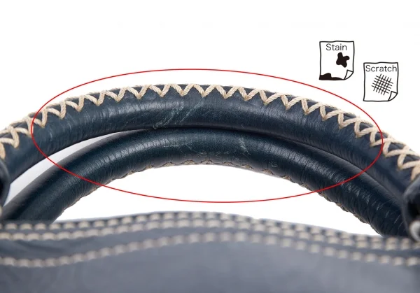 セリーヌCELINE CUS0/37 レザーブギーバッグ 青 K-96000_013