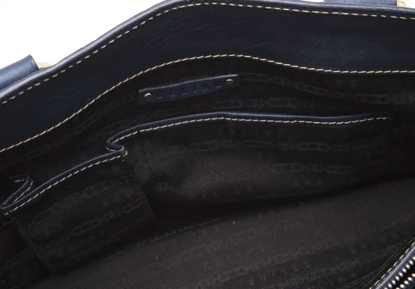 セリーヌCELINE CUS0/37 レザーブギーバッグ 青 K-96000_017