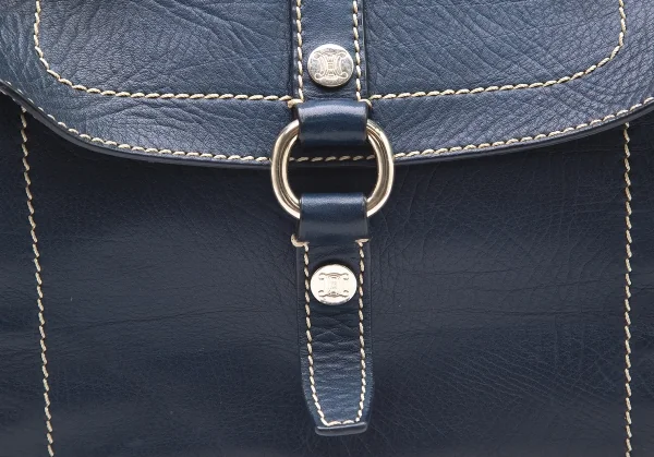 セリーヌCELINE CUS0/37 レザーブギーバッグ 青 K-96000_003