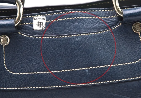 セリーヌCELINE CUS0/37 レザーブギーバッグ 青 K-96000_008