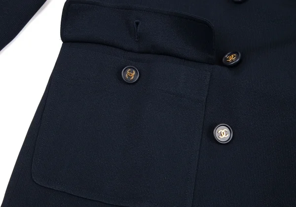 CHANEL CC Button Long Jacket K-96032_010
