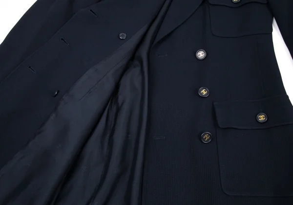 CHANEL CC Button Long Jacket K-96032_011