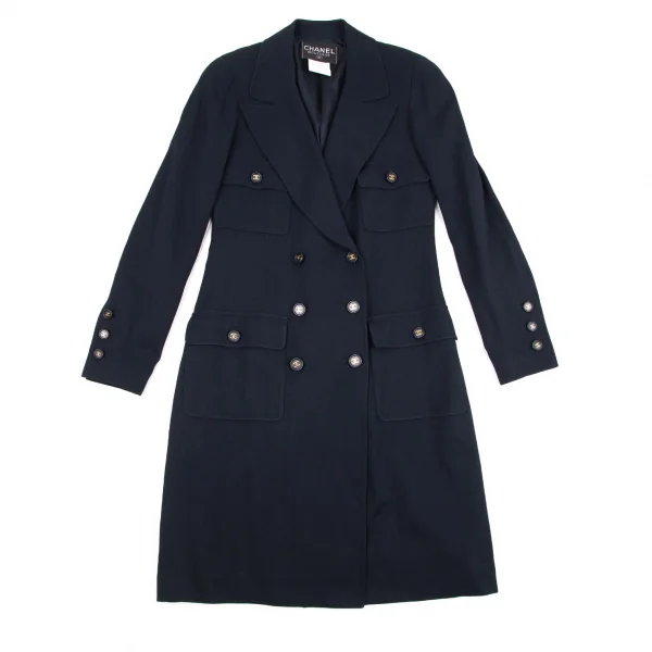 CHANEL CC Button Long Jacket K-96032_002