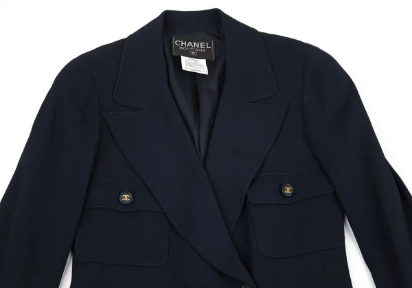 CHANEL CC Button Long Jacket K-96032_003