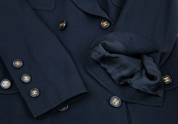 CHANEL CC Button Long Jacket K-96032_008