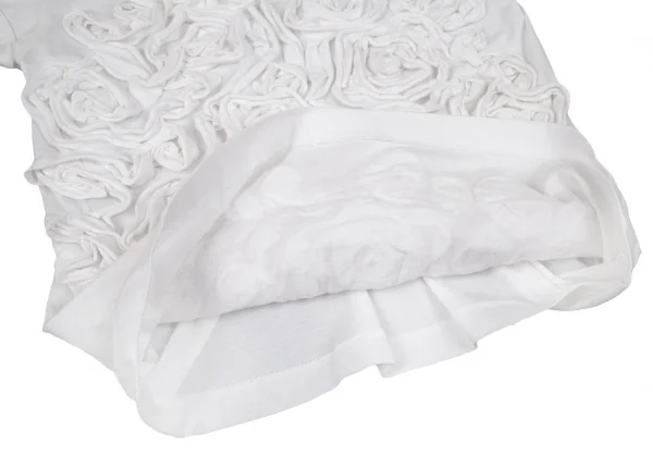 ローブドシャンブル コムデギャルソンrobe de chambre COMME des GARCONS テーピング装飾カットソー 白M位 K-96072_008