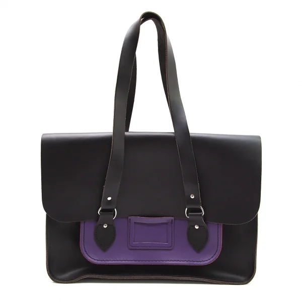 コムコム コムデギャルソン×ケンブリッジサッチェルCOMME des GARCONS×The Cambridge Satchel Company レザーフラップトートバッグ