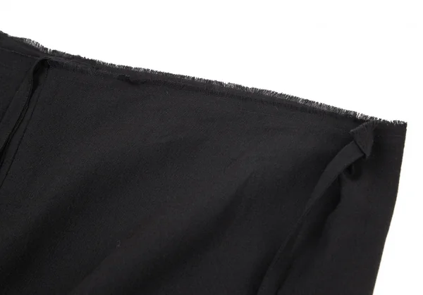 ジュンヤワタナベ コムデギャルソンJUNYA WATANABE COMME des GARCONS ウールナイロンハーフラップスカート 黒M位 K-96093_004