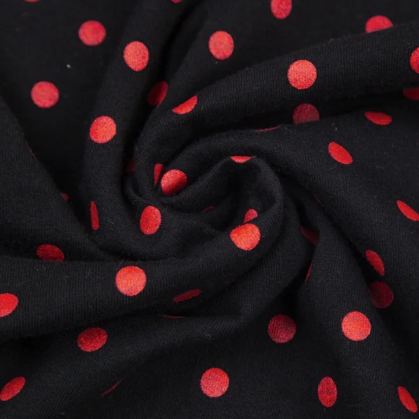 コムコム コムデギャルソンCOMME des GARCONSドットプリントTシャツ 黒M K-96107_008