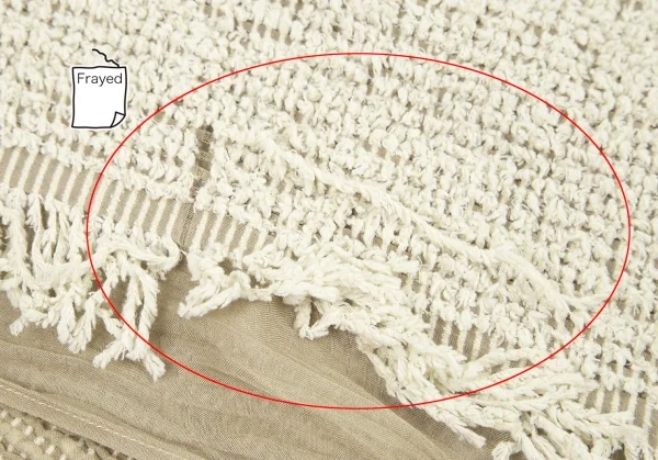 イッセイミヤケ ミーISSEY MIYAKE me フリンジ打ち込みシルクストール ベージュ K-96191_006