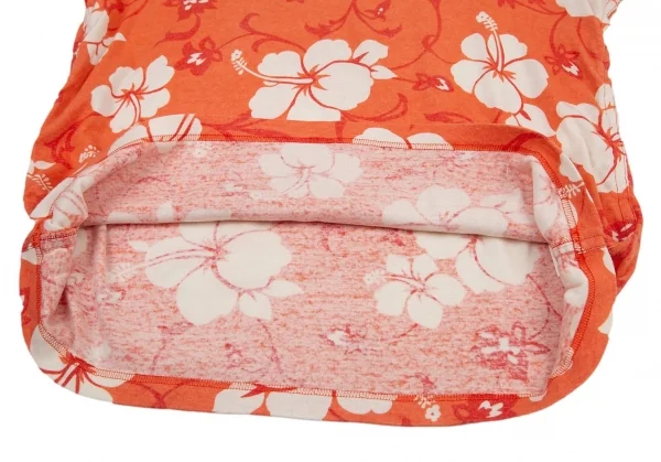 ジュンヤワタナベマン コムデギャルソンJUNYA WATANABE MAN COMME des GARCONS ハイビスカス柄天竺ポロシャツ オレンジL K-96230_008