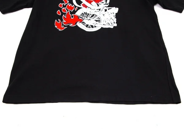 ジュンヤワタナベマン コムデギャルソンJUNYA WATANABE MAN COMME des GARCONS IVE TO RIDEプリントTシャツ 黒L K-96231_006