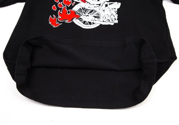 ジュンヤワタナベマン コムデギャルソンJUNYA WATANABE MAN COMME des GARCONS IVE TO RIDEプリントTシャツ 黒L K-96231_007