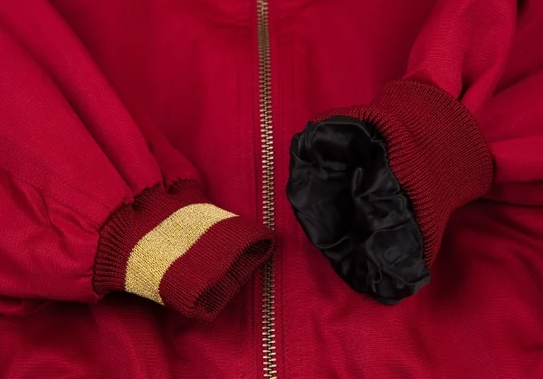 フィッチェ FICCE 鳳凰刺繍中綿ジップブルゾン エンジL位 K-96248_010