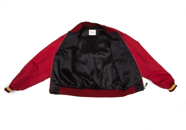 フィッチェ FICCE 鳳凰刺繍中綿ジップブルゾン エンジL位 K-96248_015