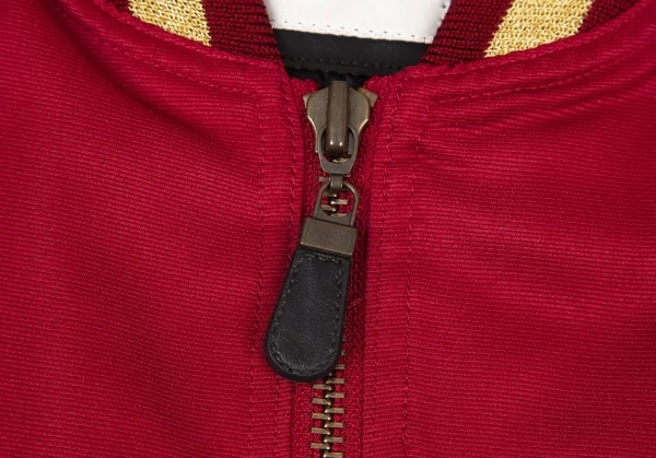 フィッチェ FICCE 鳳凰刺繍中綿ジップブルゾン エンジL位 K-96248_008