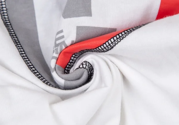 ルジャンドゥ マリテフランソワジルボーLE JEAN DE MARITHE FRANCOIS GIRBAUD ベルトプリントリンガーTシャツ 白S K-96278_011