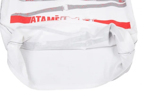 ルジャンドゥ マリテフランソワジルボーLE JEAN DE MARITHE FRANCOIS GIRBAUD ベルトプリントリンガーTシャツ 白S K-96278_007