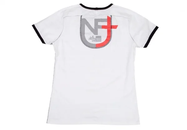 ルジャンドゥ マリテフランソワジルボーLE JEAN DE MARITHE FRANCOIS GIRBAUD ベルトプリントリンガーTシャツ 白S K-96278_008