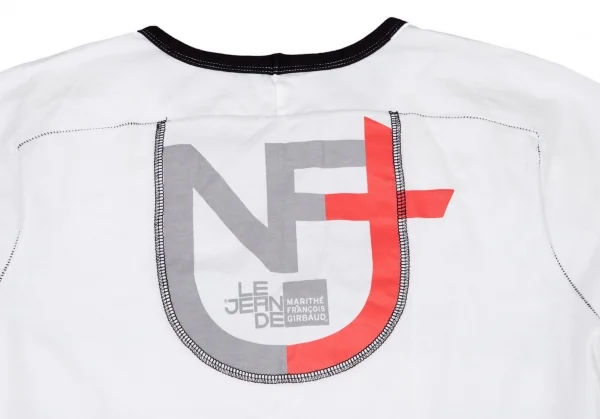 ルジャンドゥ マリテフランソワジルボーLE JEAN DE MARITHE FRANCOIS GIRBAUD ベルトプリントリンガーTシャツ 白S K-96278_009