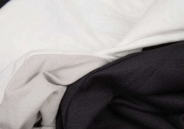 ルジャンドゥ マリテフランソワジルボーLE JEAN DE MARITHE FRANCOIS GIRBAUD バイカラー切替ストレッチビッグシルエットパーカー 黒オフM K-96283_011