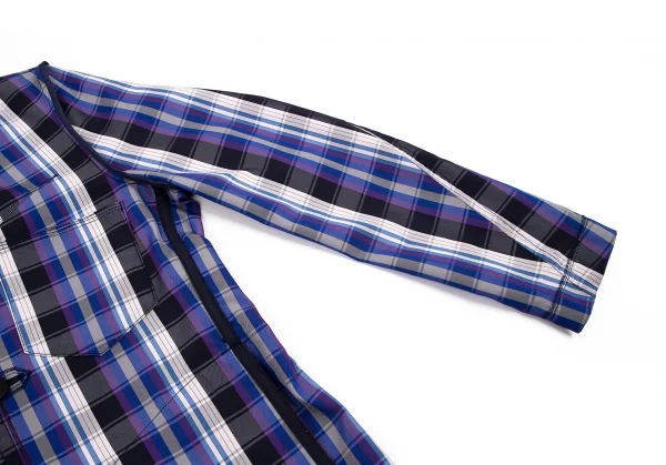 ルジャンドゥ マリテフランソワジルボーLE JEAN DE MARITHE FRANCOIS GIRBAUD インサイドアウトチェックリバーシブルジャケット 青紺他S K-96285_007