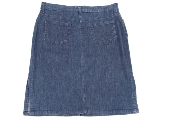ケンゾージーンズKENZO jeans 抜染プリントデニムスカート 青40 K-96324_012