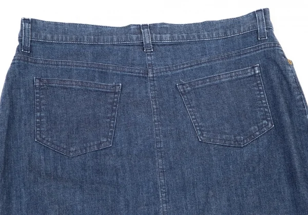 ケンゾージーンズKENZO jeans 抜染プリントデニムスカート 青40 K-96324_013