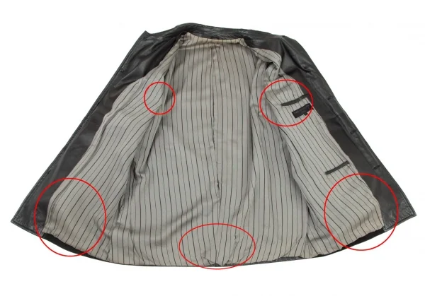 コムデギャルソン オムCOMME des GARCONS HOMME フロントヌバック切替レザージャケット 黒M K-96359_013