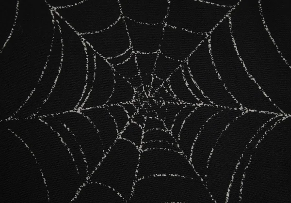 ブラックスキャンダル ヨウジヤマモトBLACK Scandal Yohji Yamamoto ウールギャバスパイダーウェブプリントジャケット 黒4 K-96361_004