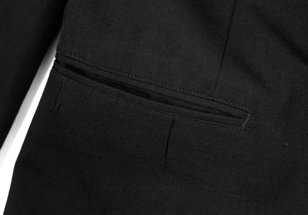 ブラックスキャンダル ヨウジヤマモトBLACK Scandal Yohji Yamamoto ウールギャバスパイダーウェブプリントジャケット 黒4 K-96361_015