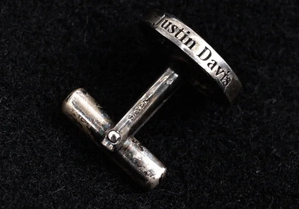 ヨウジヤマモトプールオム×ジャスティンデイビスYohji Yamamoto POUR HOMME×Justin Davis シルバーボタンダブルジャケット 黒5 K-96374_008