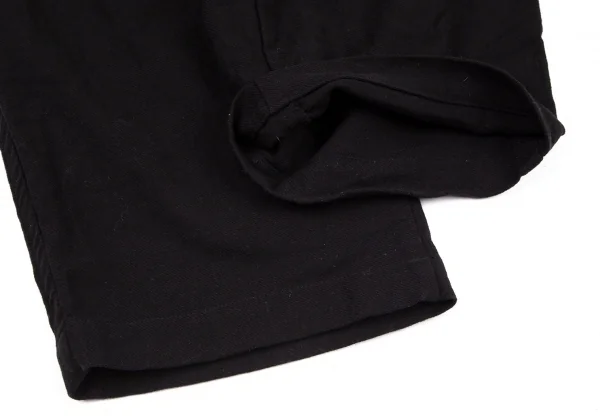 ヨウジヤマモト プールオムYohji Yamamoto POUR HOMME コットンハイウエストサスペンダーボタンパンツ 黒4 K-96378_007