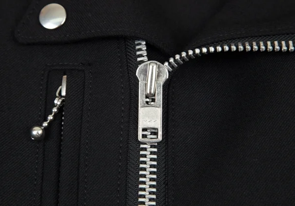 ジュンヤワタナベ コムデギャルソンJUNYA WATANABE COMME des GARCONS ボックスシルエットライダースジャケット 黒S K-96395_004